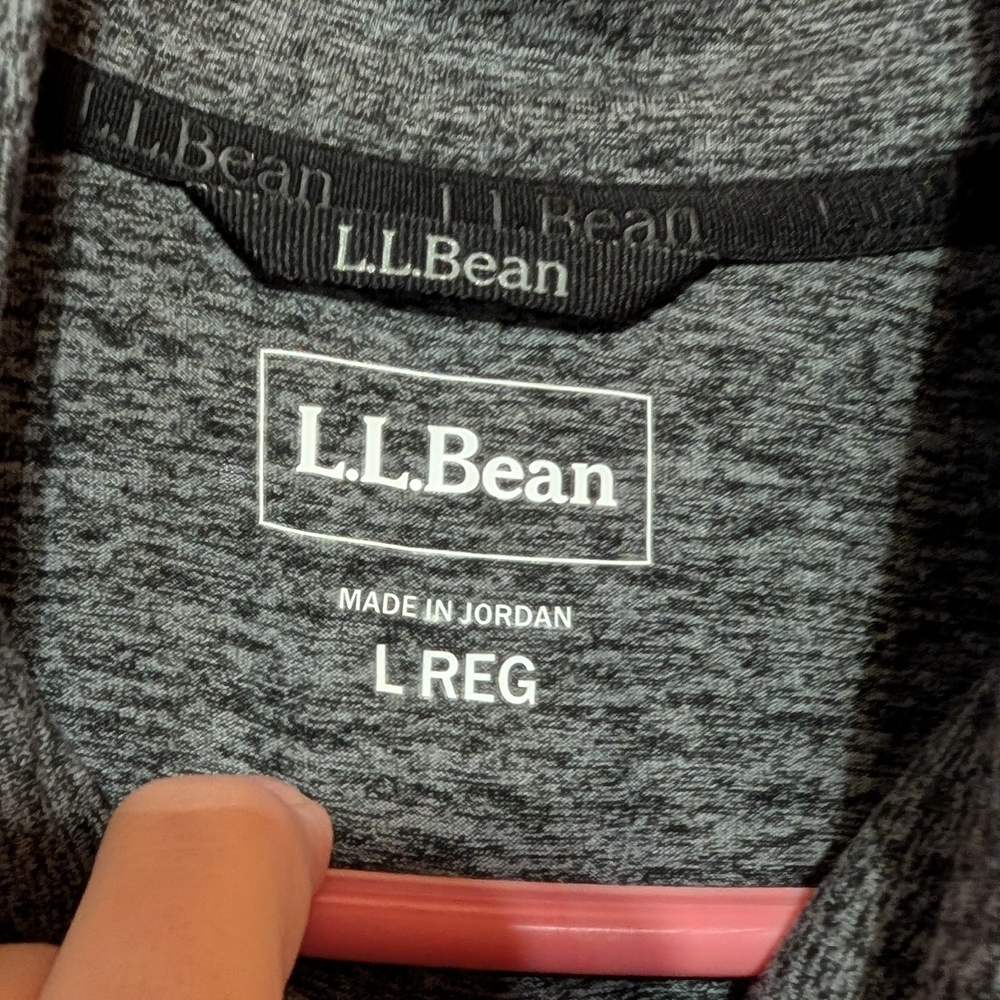L.L. Bean Women's Charcoal Zip-Up Pullover - Picture 2 of 4